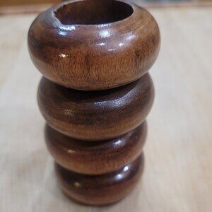 Four Vintage Wooden Napkin Holders 2"